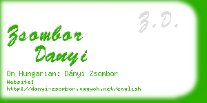 zsombor danyi business card